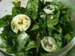 Зеленый салат с яйцом рецепт с фото 