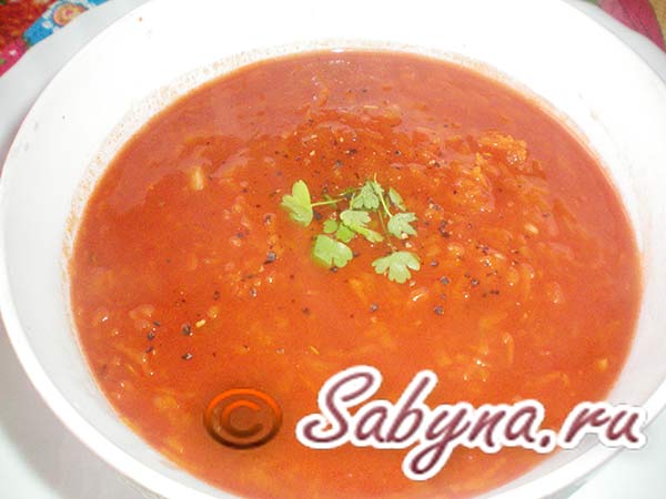  рецепт томатного супа